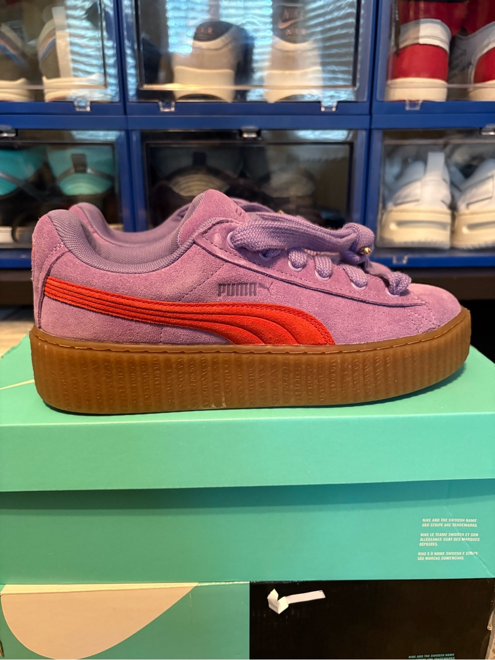 Puma Fenty X Creeper Phatty Lavender Burnt Red 396403-03